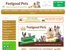 Tablet Screenshot of feelgoodpets.com